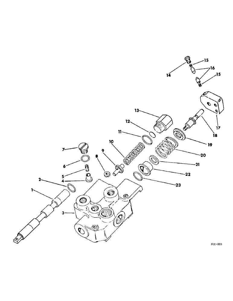 Схема запчастей Case IH 375 - (F-34) - HYDRAULIC SYSTEM, HYDRAULIC CONTROL VALVE, SINGLE SPOOL TYPE (07) - HYDRAULIC SYSTEM