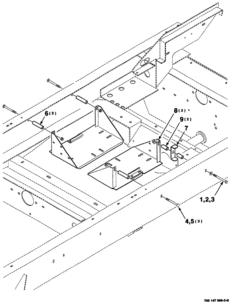 Схема запчастей Case IH 8860 - (07-68) - BATTERY BOXES AND MOUNTING ASSEMBLIES (55) - ELECTRICAL SYSTEMS