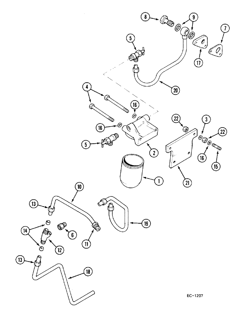 Схема запчастей Case IH 685 - (2-014) - COOLANT FILTER (02) - ENGINE