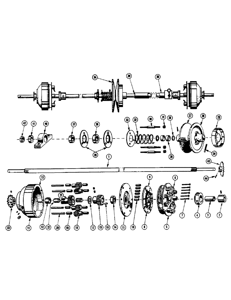 Схема запчастей Case IH 855 - (18) - PLANETARY STEERING 