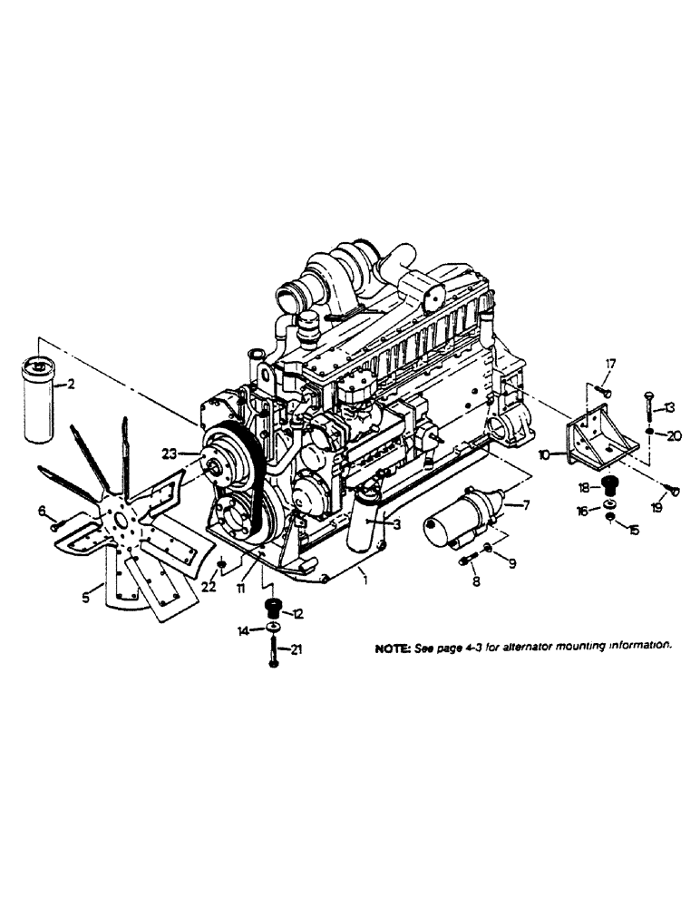 Схема запчастей Case IH 9170 - (04-01) - ENGINE AND ATTACHING PARTS, CAT 3406 ENGINE (04) - Drive Train