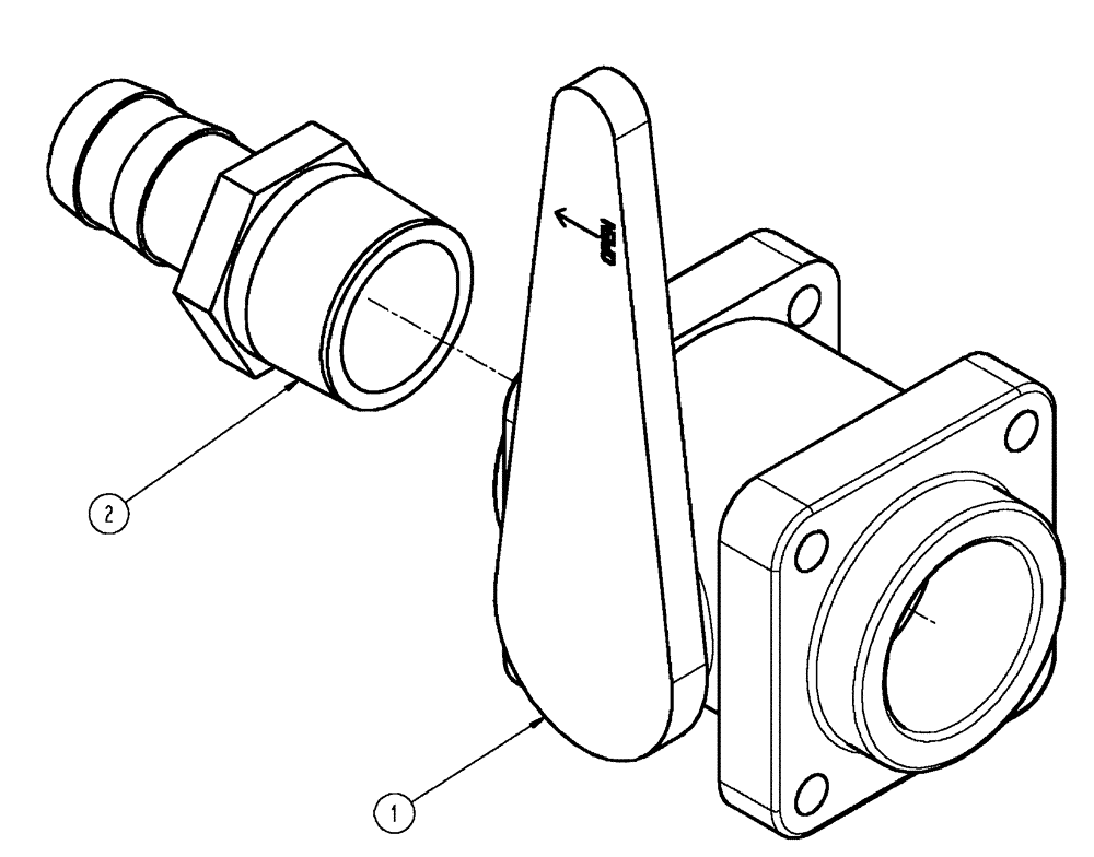 Схема запчастей Case IH SPX4410 - (09-007) - VALVE PLUMBING GROUP, LO-FLOW Liquid Plumbing