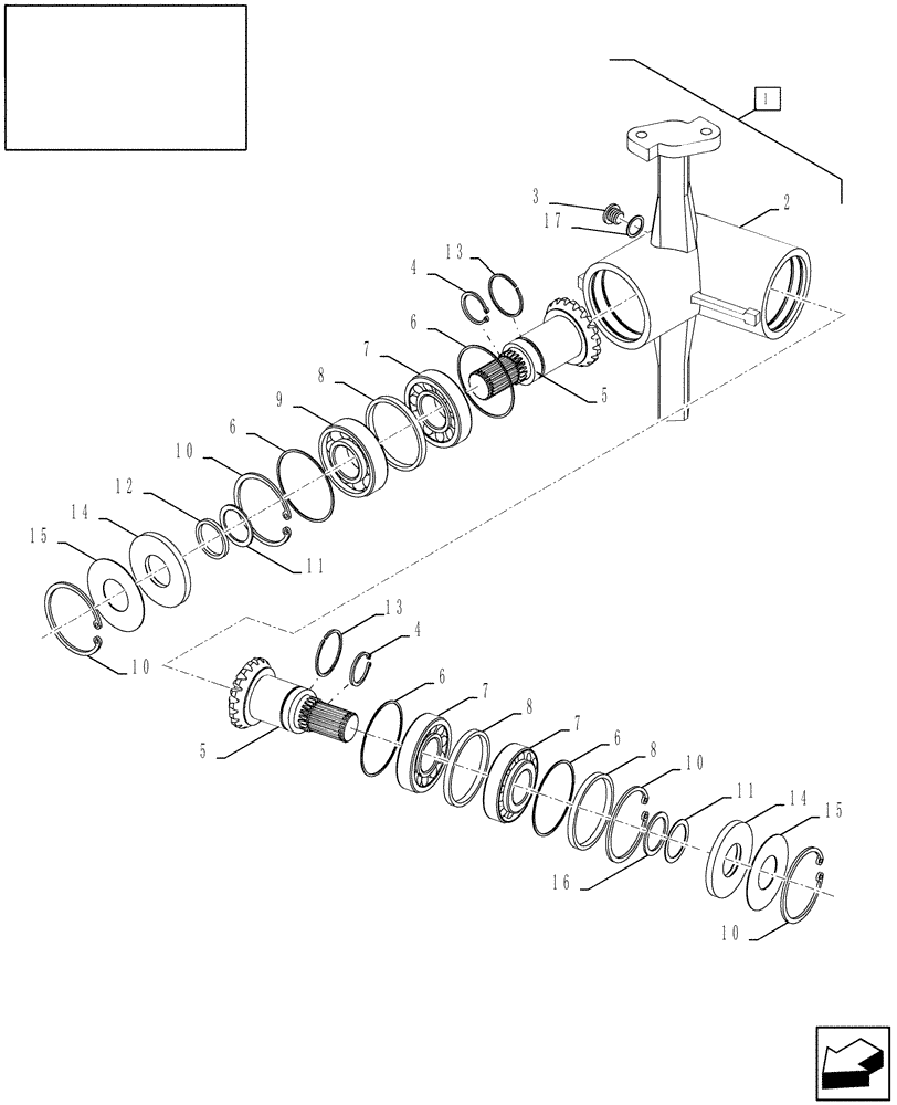 Схема запчастей Case IH 9010 - (80.175.06) - UNLOADING AUGER, GEARBOX, UPPER (80) - CROP STORAGE/UNLOADING