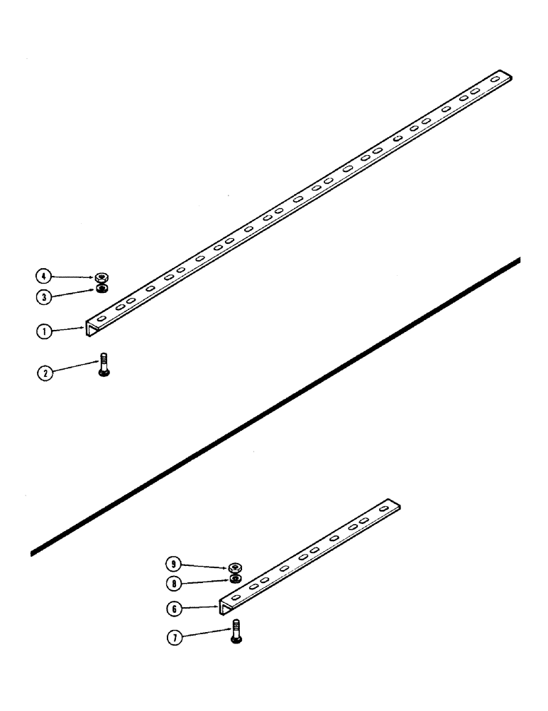 Схема запчастей Case IH F21H - (172) - SCRAPER BARS, MAIN GANG, 9 INCH SPACING, F21H 