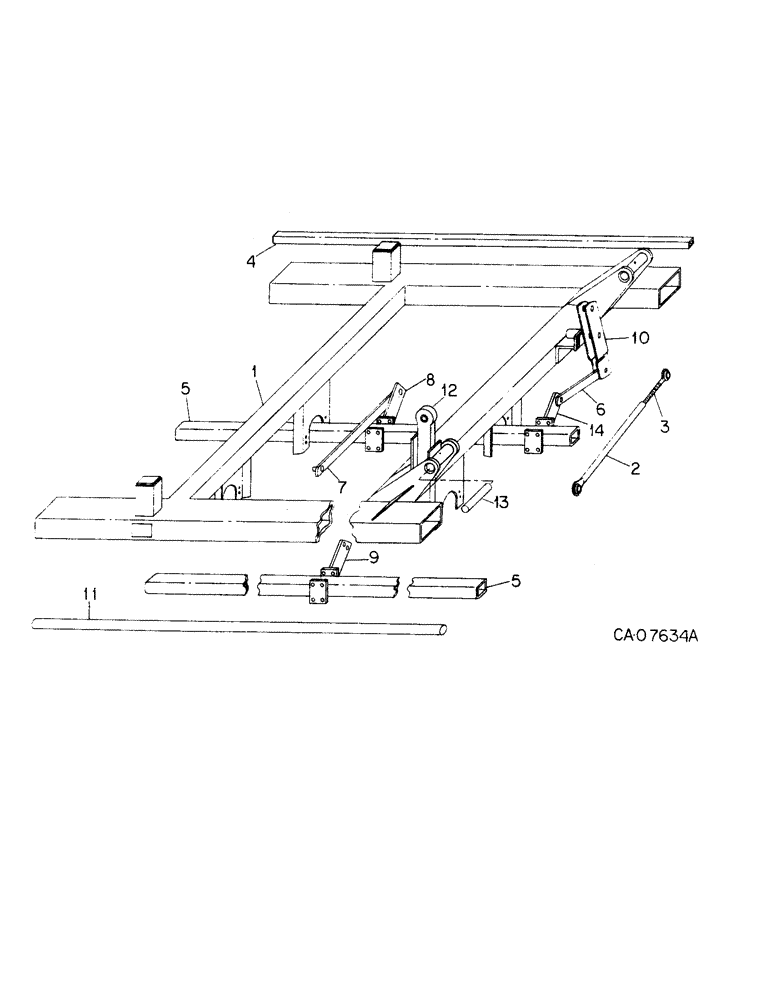 Схема запчастей Case IH 415 - (B-09) - WING, UNITS F AND G 