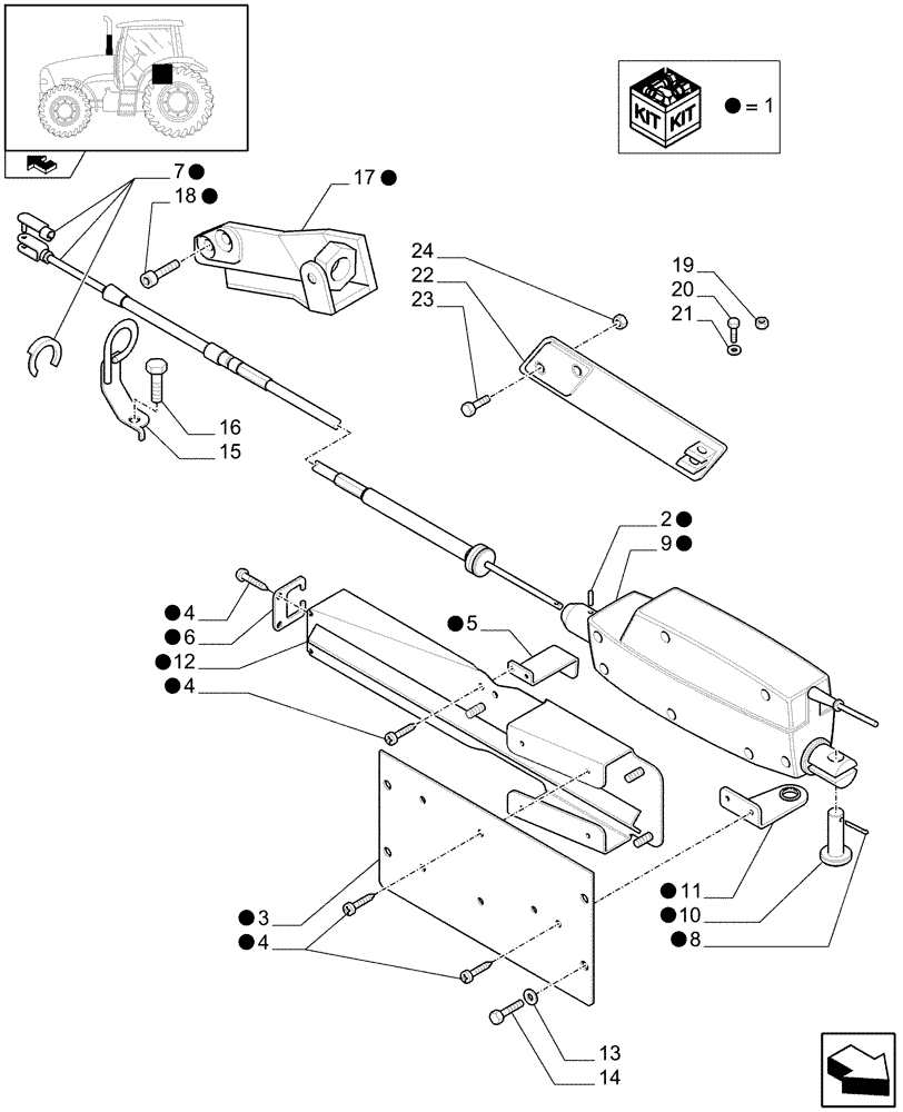 Схема запчастей Case IH PUMA 195 - (1.96.3/02) - (VAR.349-374) 4 SPEED SHIFTABLE PTO ELECTRIC CONTROL - D6479 (10) - OPERATORS PLATFORM/CAB