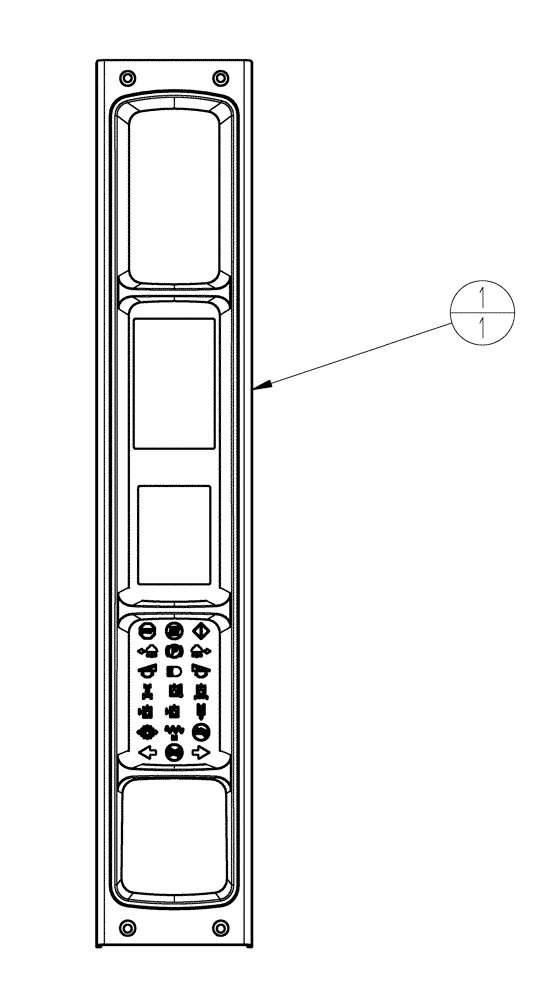 Схема запчастей Case IH TITAN 3520 - (01-049) - INSTRUMENT PACKAGE, ICU (10) - CAB