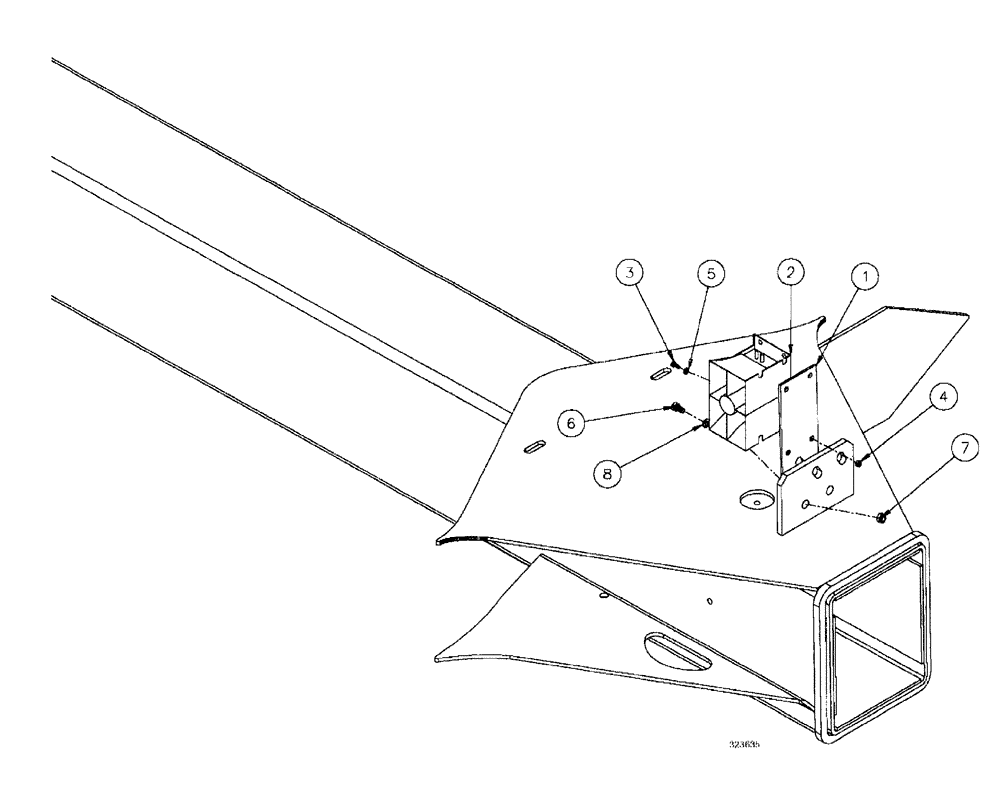 Схема запчастей Case IH SPX3185 - (04-015) - SUSPENSION & FRAME - BACK-UP ALARM GROUP Suspension & Frame