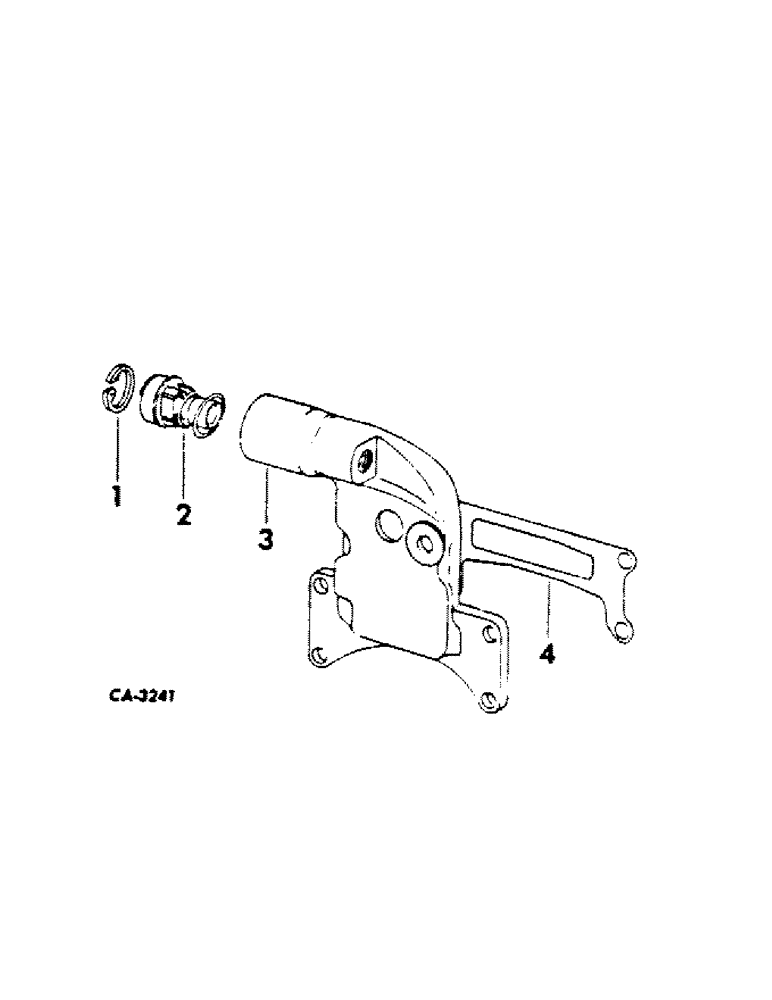 Схема запчастей Case IH C-200 - (G-08[A]) - THERMOSTAT AND HOUSING, 574, 674, 2500A, 2500B, 2505B, 2510B, 2514B AND 3500A TRACTORS 