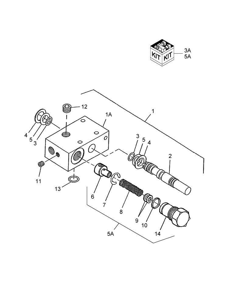 Схема запчастей Case IH DX40 - (03.13.02) - CONTROL VALVE, PTO (NAN-YOH) (03) - TRANSMISSION