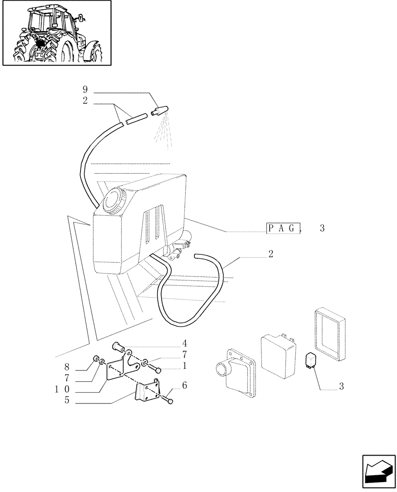 Схема запчастей Case IH MXM175 - (1.91.5[02]) - FRONT WINDSHIELD WIPER (10) - OPERATORS PLATFORM/CAB