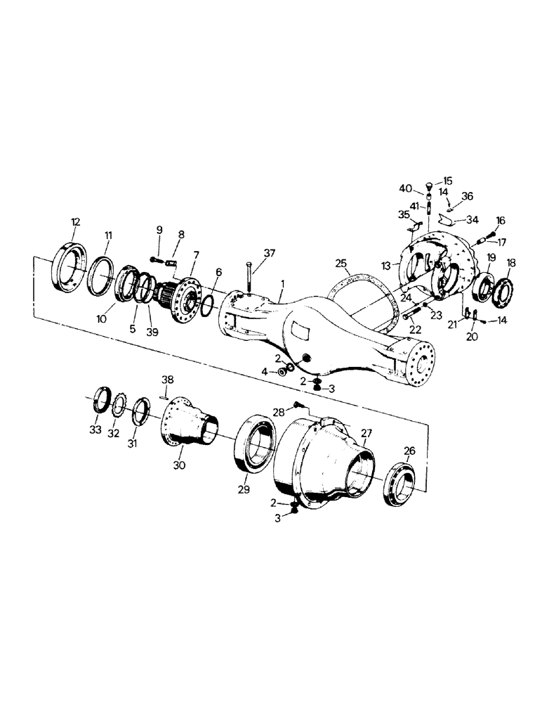 Схема запчастей Case IH KM-225 - (04-51) - AXLE ASSEMBLY, K598.00/10 AND 20/30 (04) - Drive Train