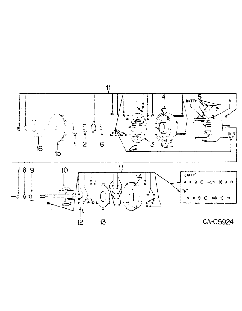 Схема запчастей Case IH 3488 - (08-06) - ELECTRICAL, HEAVY DUTY ALTERNATOR, NEIHOFF (06) - ELECTRICAL