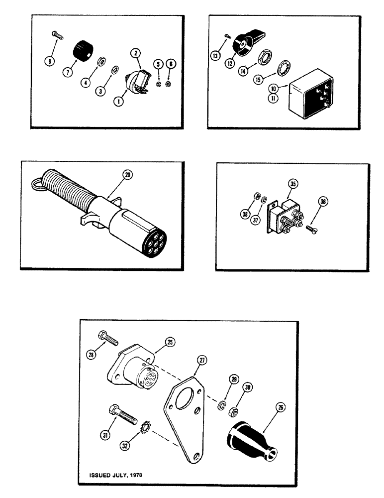 Схема запчастей Case IH 1570 - (060) - ELECTRICAL EQUIPMENT MOUNTING (04) - ELECTRICAL SYSTEMS