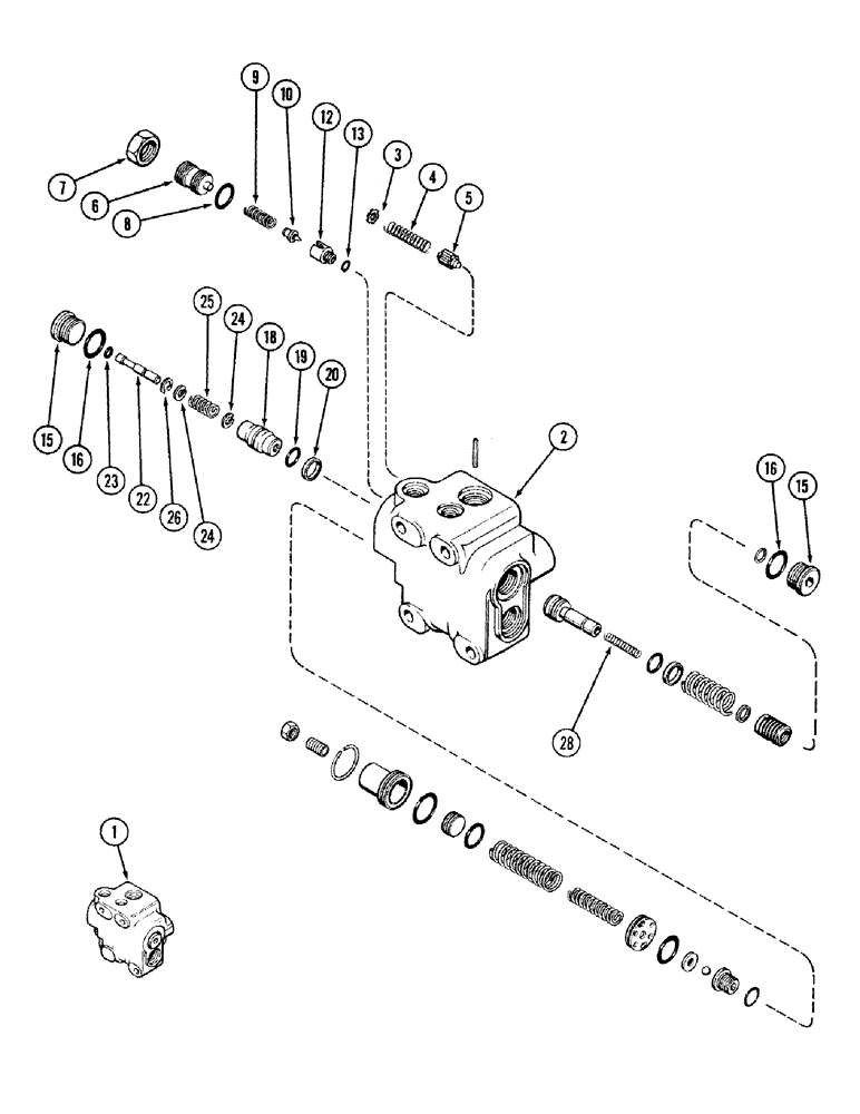 Схема запчастей Case IH 2394 - (7-08) - BRAKE VALVE (07) - BRAKES