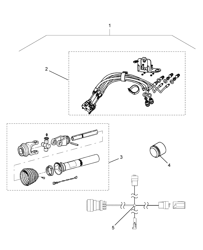 Схема запчастей Case IH 2010 - (20.18.05) - COMBINE MODEL 2000 SERIES ADAPTION, HYDRAULIC/ELECTRIC INTERFACE (58) - ATTACHMENTS/HEADERS