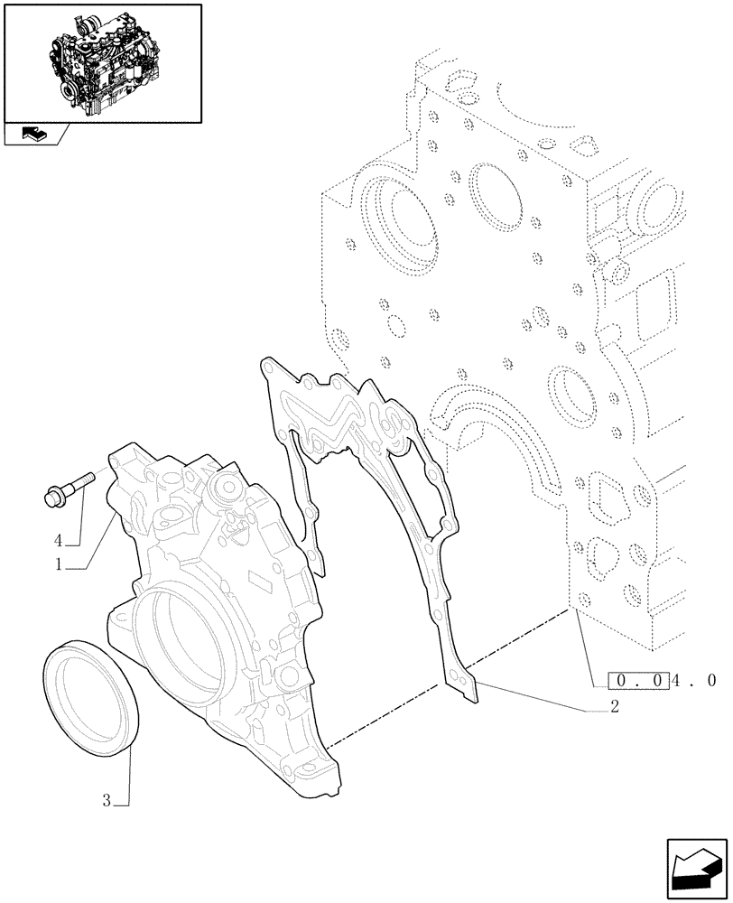 Схема запчастей Case IH PUMA 165 - (0.30.0) - OIL PUMP (01) - ENGINE