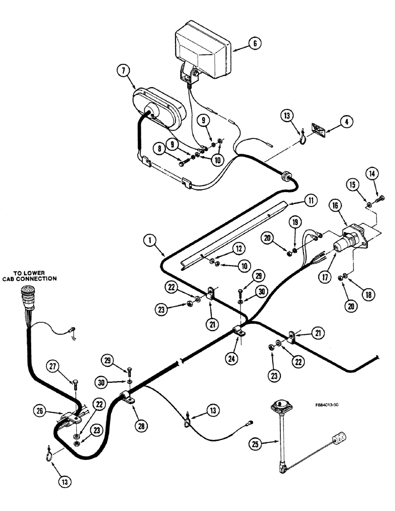 Схема запчастей Case IH 9150 - (4-26) - REAR FRAME HARNESS (04) - ELECTRICAL SYSTEMS