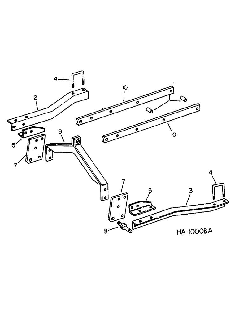 Схема запчастей Case IH 5500 - (B-05) - THREE POINT HITCH, DIRECT MOUNTED, TWO RANK MODELS 