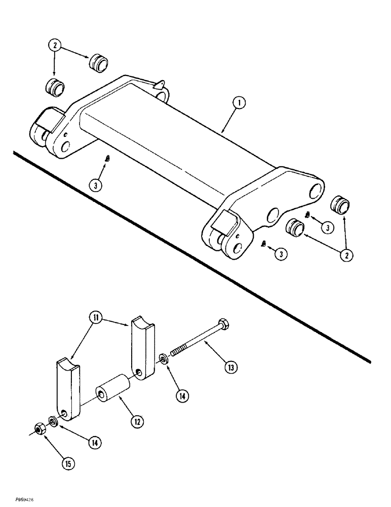 Схема запчастей Case IH 9370 - (9-010) - THREE POINT HITCH ROCKERSHAFTS, PRIOR TO P.I.N. JEE0069308, 9370 AND 9380 ONLY (09) - CHASSIS/ATTACHMENTS