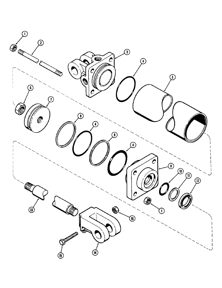 Схема запчастей Case IH DOT 23 - (26) - T56445 CYLINDER 