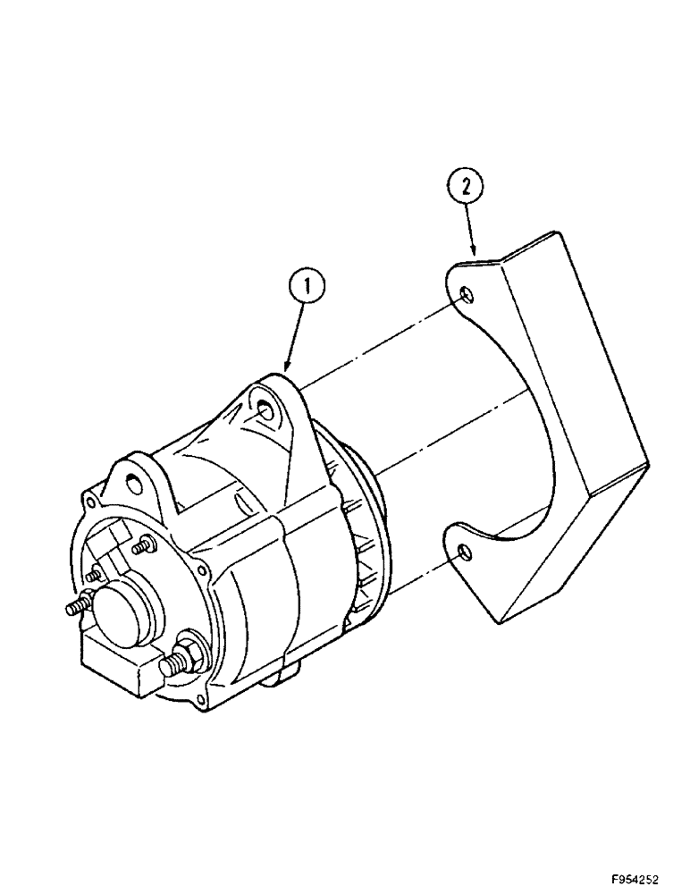 Схема запчастей Case IH 9350 - (4-42) - ALTERNATOR MOUNTING (04) - ELECTRICAL SYSTEMS