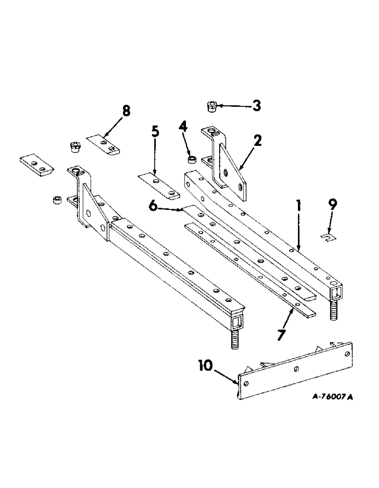 Схема запчастей Case IH 429 - (B-26) - WEED KNIFE ATTACHMENT (58) - ATTACHMENTS/HEADERS