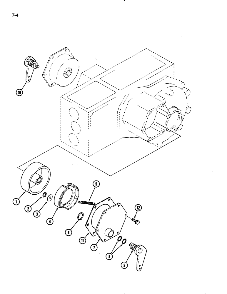 Схема запчастей Case IH 235 - (7-04) - BRAKES (07) - BRAKES