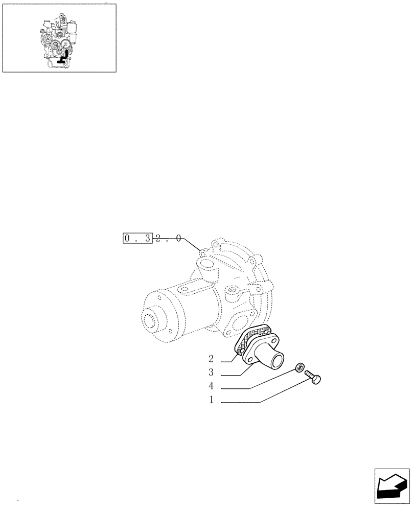 Схема запчастей Case IH JX80 - (0.32.3) - WATER LINE (01) - ENGINE