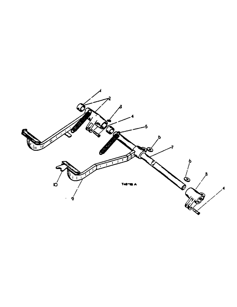 Схема запчастей Case IH 364 - (4-29) - CHASSIS, FOOT BRAKES AND LINKAGE (12) - CHASSIS
