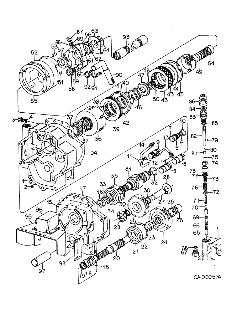 Схема запчастей Case IH 786 - (07-30) - DRIVE TRAIN, INDEPENDENT POWER TAKE OFF, DUAL SPEED (04) - Drive Train