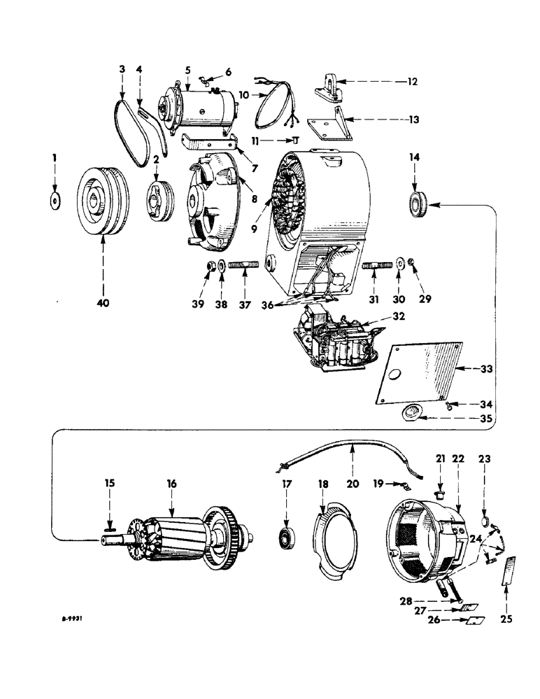 Схема запчастей Case IH 340 - (303) - MISCELLANEOUS EQUIPMENT, ELECTRALL GENERATOR AND EXCITER Miscellaneous Equipment