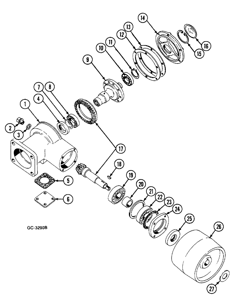 Схема запчастей Case IH 633 - (6-388) - BELT PULLEY (06) - POWER TRAIN