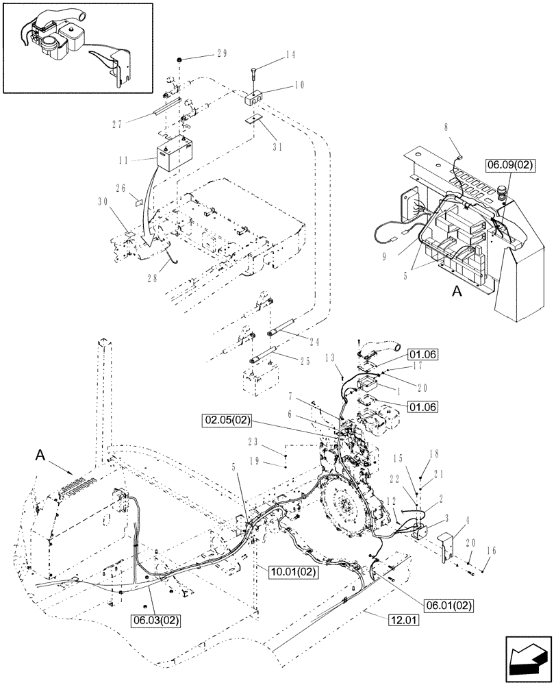 Схема запчастей Case IH WDX1202S - (06.13[3]) - COLD START (06) - ELECTRICAL SYSTEMS