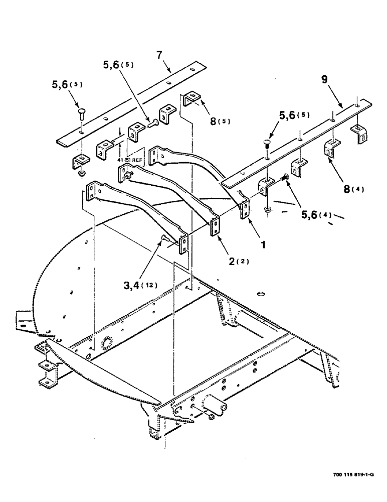 Схема запчастей Case IH 8610 - (7-08) - GRID ASSEMBLY (64) - CHOPPING