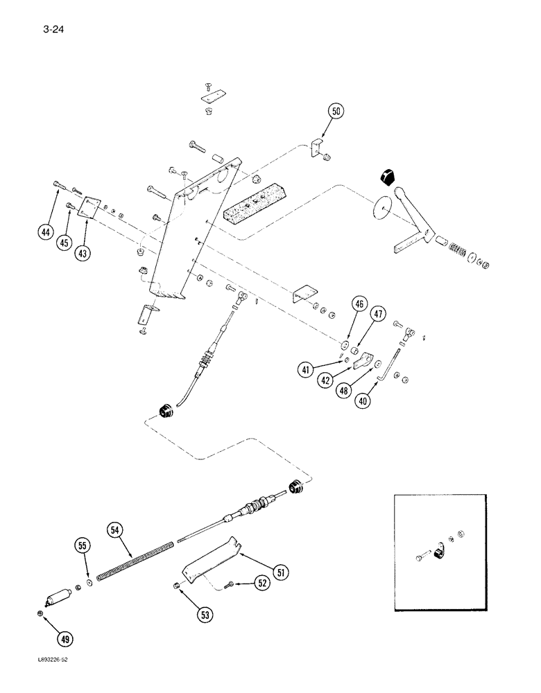 Схема запчастей Case IH 1844 - (3-24) - THROTTLE CONTROLS (02) - FUEL SYSTEM