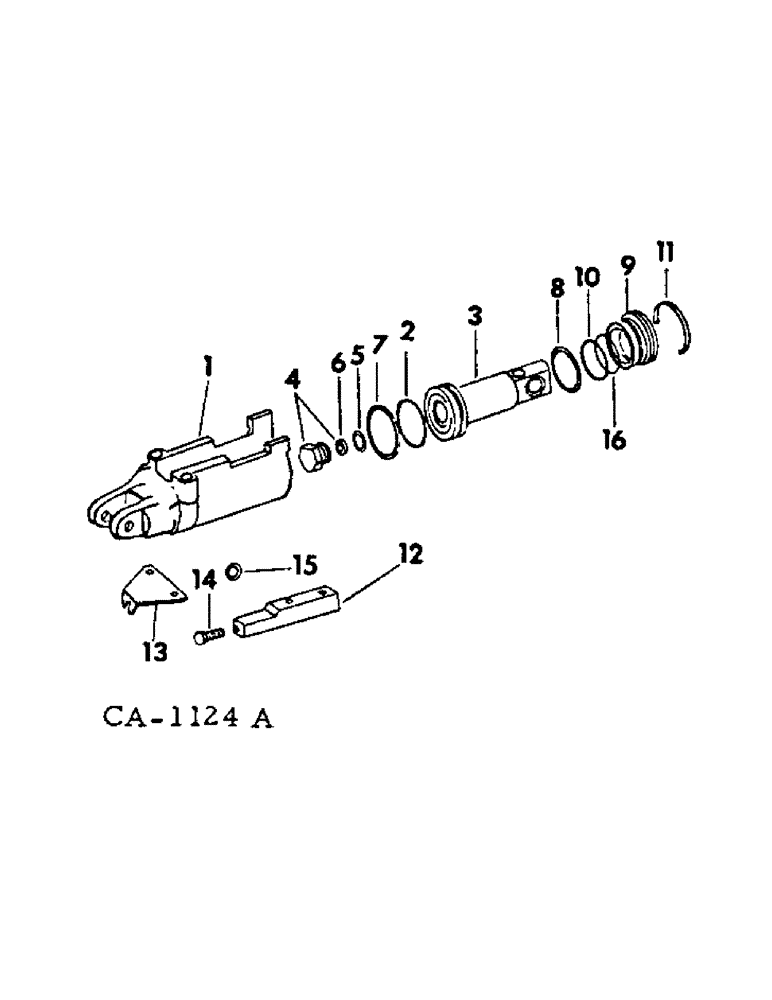 Схема запчастей Case IH 2500 - (07-08) - DRIVE TRAIN, PUMP SERVO CYLINDER (04) - Drive Train