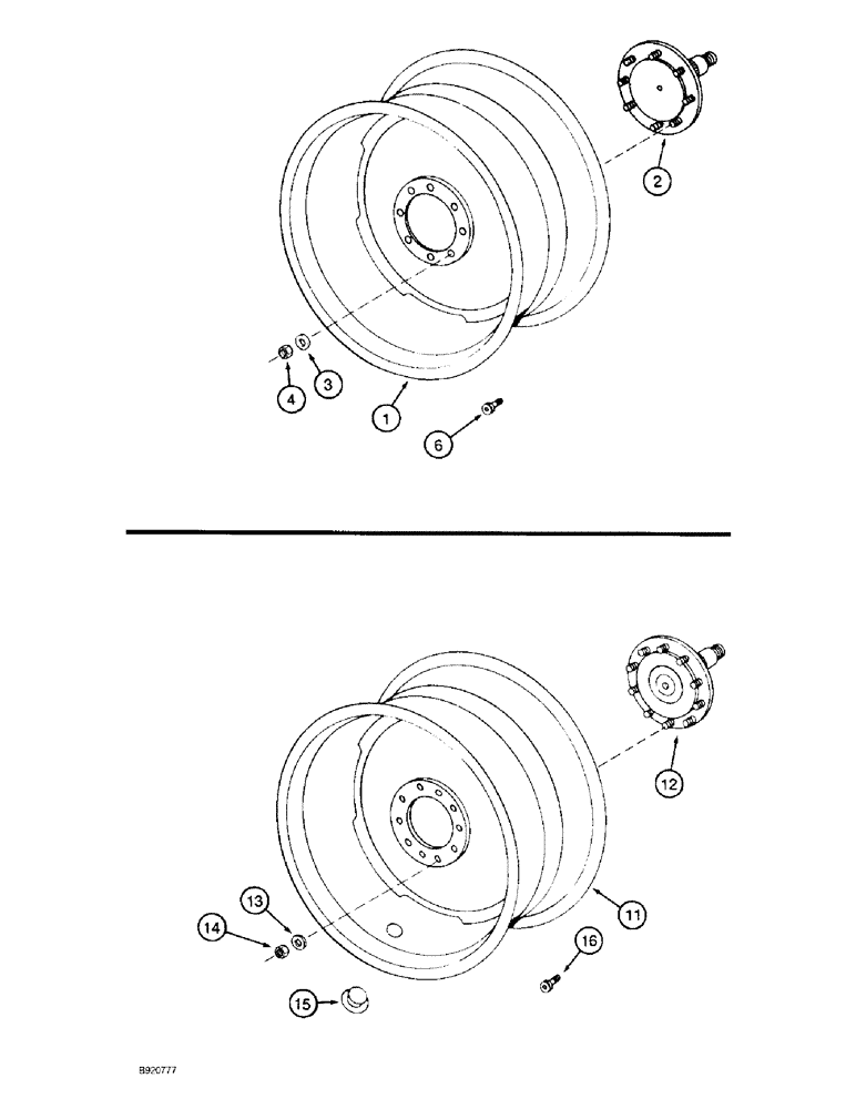 Схема запчастей Case IH 2022 - (6-56) - DRIVE WHEEL (03) - POWER TRAIN