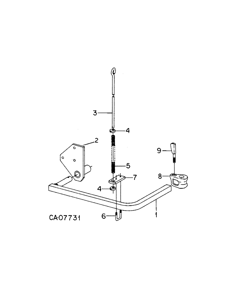 Схема запчастей Case IH 144T - (E-4[A]) - REAR SECTION ATTACHMENT (09) - CHASSIS