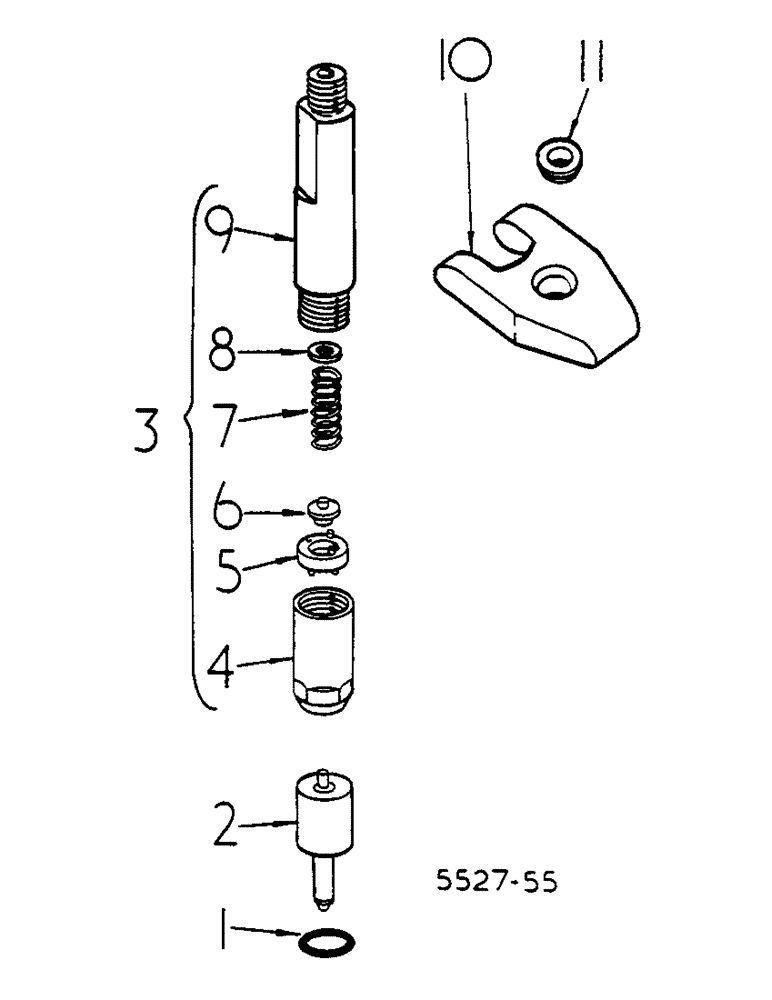 Схема запчастей Case IH 585 - (12-078) - INJECTION NOZZLE HOLDER AND NOZZLE Power