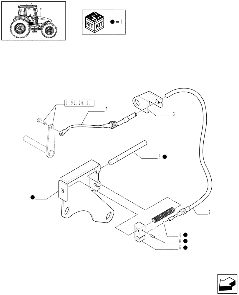 Схема запчастей Case IH JX80 - (1.27.4) - TRANSMISSION WITH SYNCHRO SHUTTLE - REVERSER INTERLOCK MECHANISM (03) - TRANSMISSION