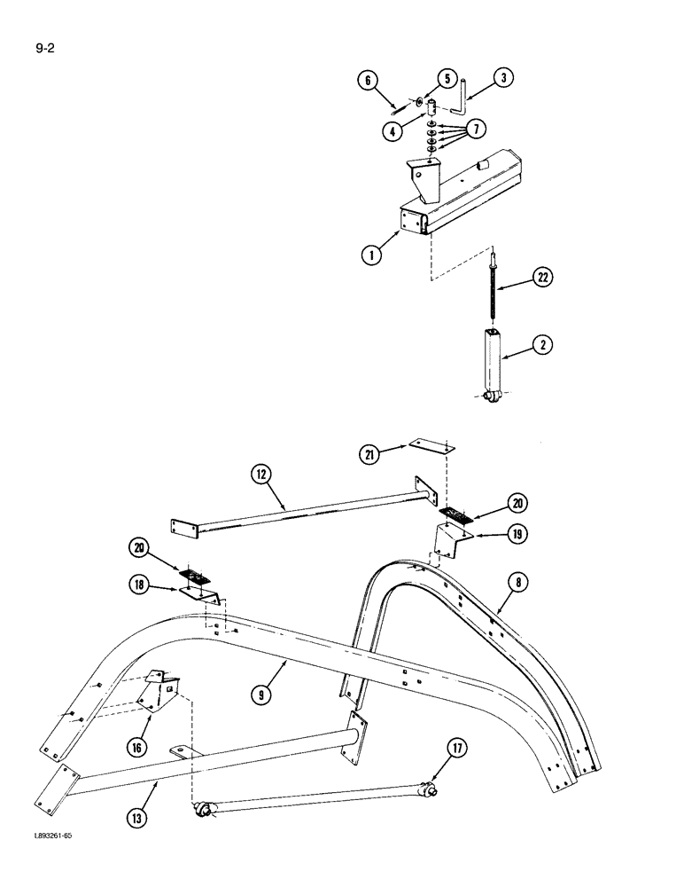 Схема запчастей Case IH 970 - (9-02) - MAIN FRAME (09) - CHASSIS