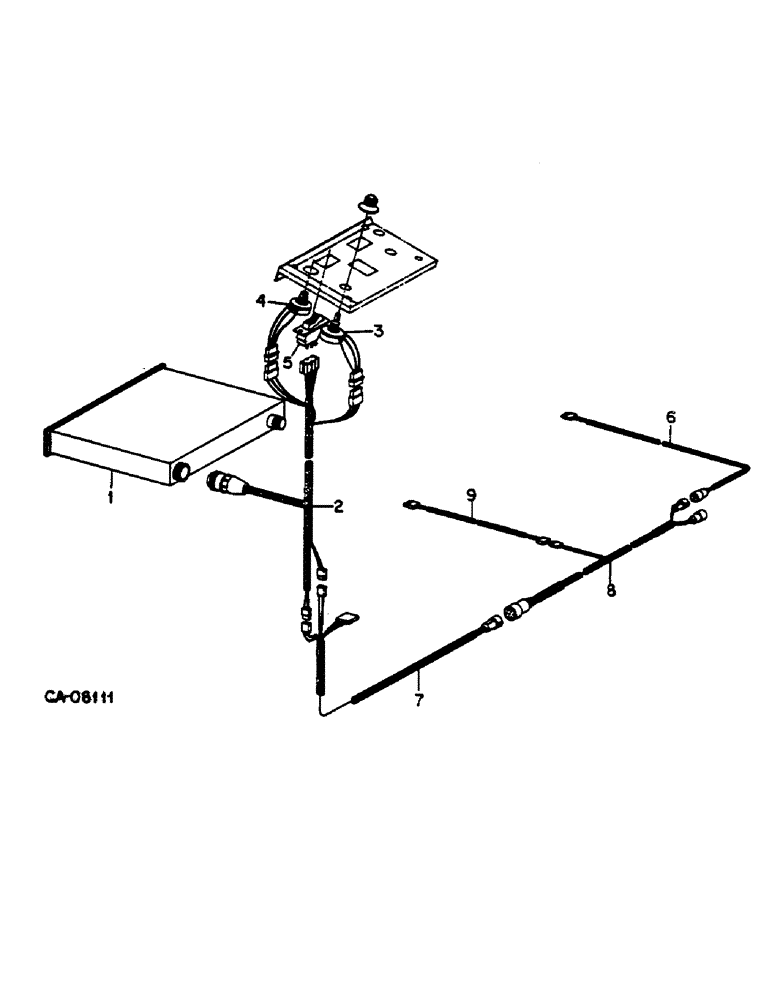 Схема запчастей Case IH 1460 - (08-042) - CONTROL REEL SPEED TO GROUND SPEED "A" (06) - ELECTRICAL