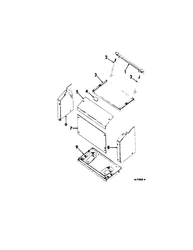 Схема запчастей Case IH 2606 - (086[A]) - ELECTRICAL SYSTEM, FRONT BATTERY HOLDER (06) - ELECTRICAL SYSTEMS