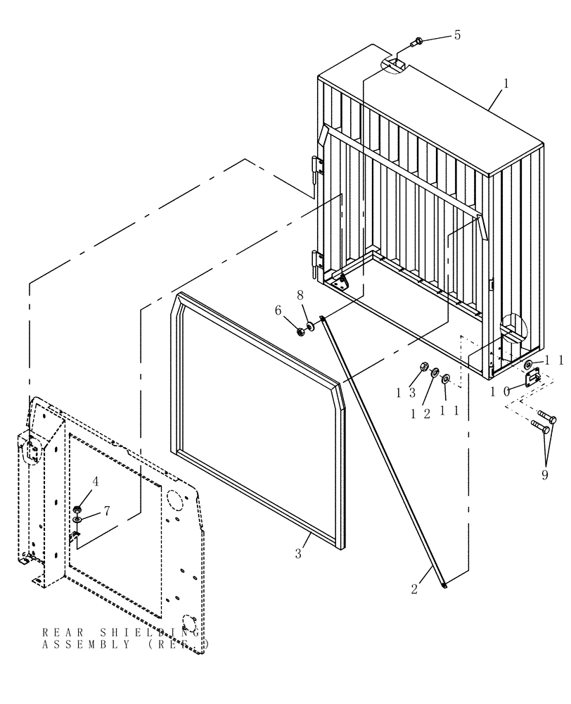 Схема запчастей Case IH WDX901 - (057A) - STACK SCREEN (10) - ENGINE