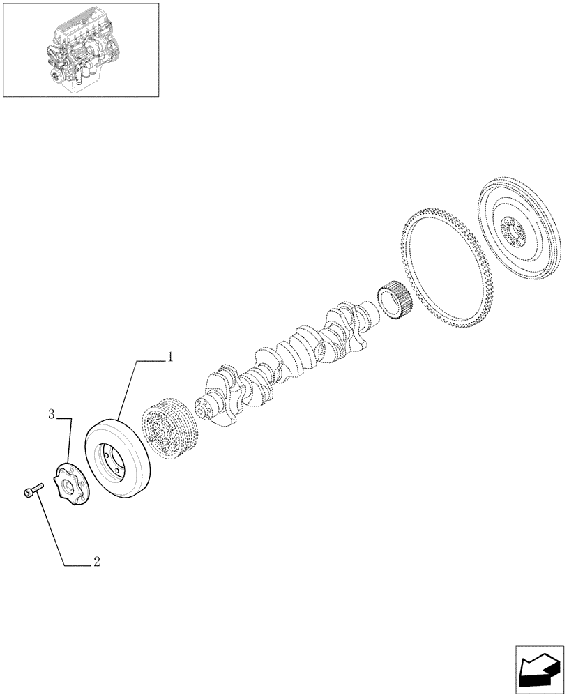 Схема запчастей Case IH STEIGER 485 - (02-43) - DAMPER, STEIGER 385 / 435 & 485 (02) - ENGINE