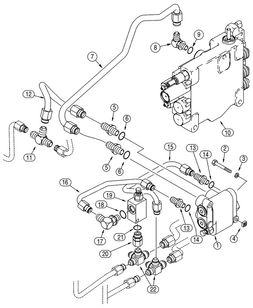 Схема запчастей Case IH 75XT - (08-06) - HYDRAULICS - SELF-LEVELING (08) - HYDRAULICS