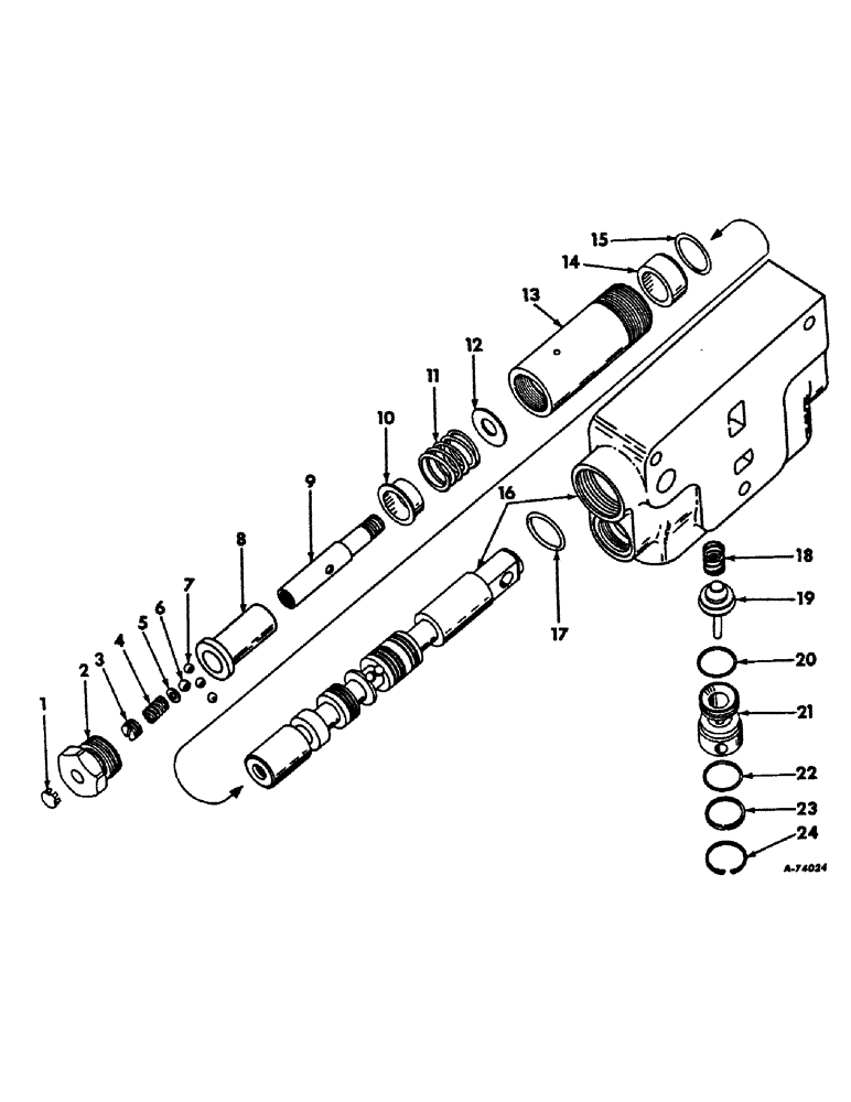 Схема запчастей Case IH 2656 - (F-58) - HYDRAULICS, HYDRAULIC CONTROL VALVE, FOUR POSITION SPRING CENTERED, FOR INTERNATIONAL 2656 TRACTORS (07) - HYDRAULIC SYSTEM