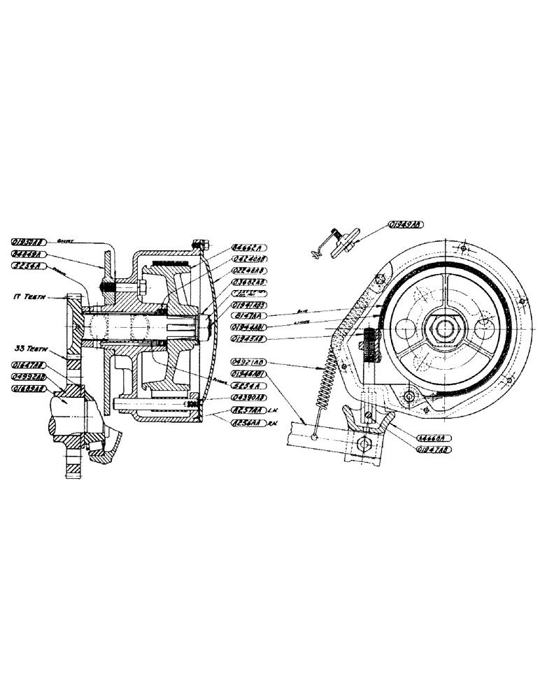 Схема запчастей Case IH DV-SERIES - (067) - INDEPENDENT BRAKE ASSEMBLY, FOR D, DO AND DV TRACTORS NO. (06) - POWER TRAIN