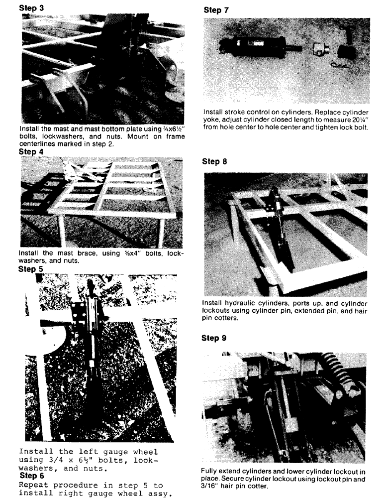 Схема запчастей Case IH 9 - (04) - SETTING-UP INSTRUCTIONS 